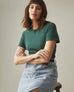 Women's Premium Slub Crew Tee St. Patricks Day - Trekking Green